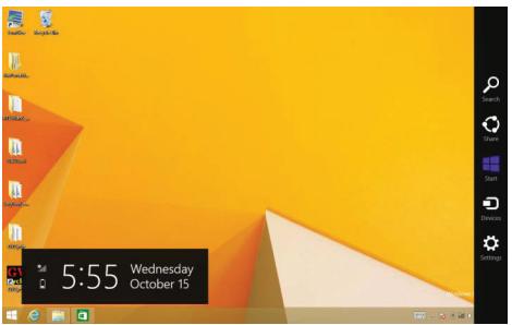 HAIER PAD MINI W800 - Charm menu column - 1