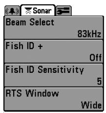 HUMMINBIRD 343 - Le système de menus - 1