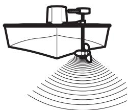 HUMMINBIRD 917C - Installation du transducteur sur un propulseur électrique - 1