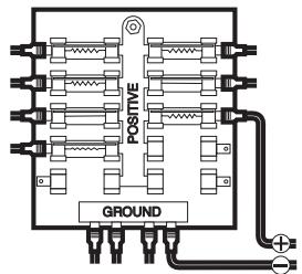 HUMMINBIRD 917C - Branchement du câble d'alimentation de la tête de commande au bateau - 1