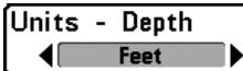 HUMMINBIRD GPS 797C - Onglet configuration du menu principal - 1