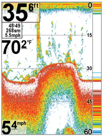 HUMMINBIRD GPS 797C - Représentation du fond - 2