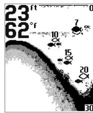 HUMMINBIRD PIRANHAMAX20 - Contraste du menu réglages - 5