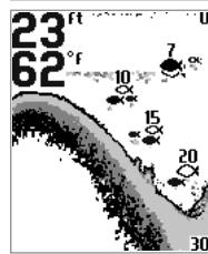 HUMMINBIRD PIRANHAMAX20 - Contraste du menu réglages - 8