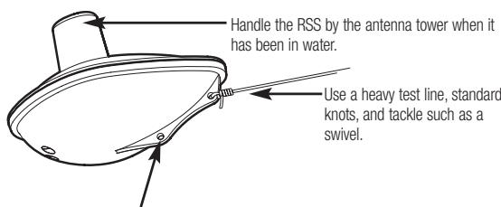 HUMMINBIRD RF20 SMARCAST - Attaching the Rod Mount Display - 1