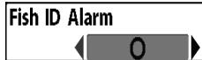 HUMMINBIRD 937C COMBO - Réglage de l'alarme de profondeur : - 1