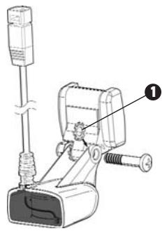 HUMMINBIRD 937C COMBO - Fixation du pivot sur le transducteur (appareil à simple fréquence) : - 1
