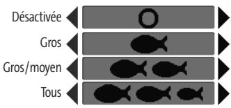 HUMMINBIRD 937C DF COMBO - Réglage de l'alarme d'identification de poisson : - 1