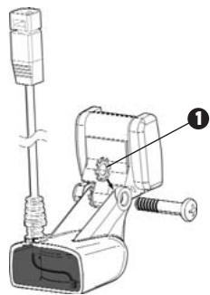 HUMMINBIRD 937C DF COMBO - Fixation du pivot sur le transducteur (appareil à simple fréquence) : - 1