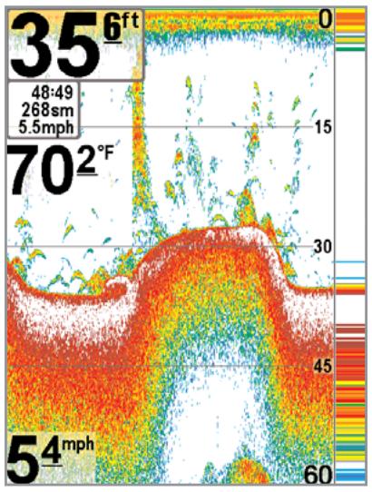 HUMMINBIRD GPS 787C - Représentation du fond - 2