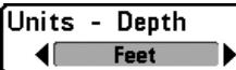 HUMMINBIRD GPS 787C - Onglet configuration du menu principal - 1