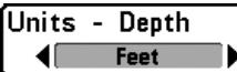 HUMMINBIRD GPS 787CI - Onglet configuration du menu principal - 1