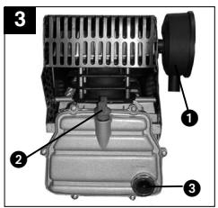 EINHELL EURO 24 - Replacing the oil filter and installing the air filter(3) - 1