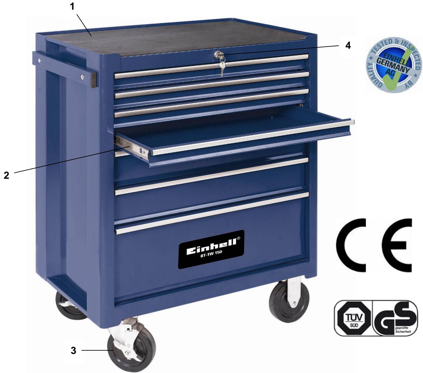 EINHELL BT-TW 150 - Données techniques : - 1