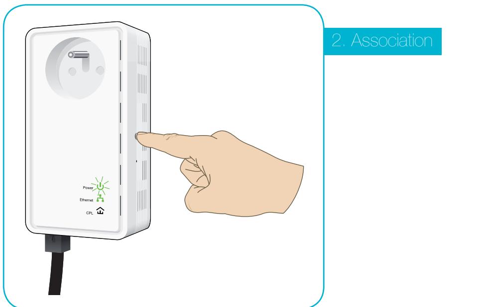 CONTINENTAL EDISON CECPL200W - Installation / création du réseau CPL - 2