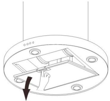 CONTINENTAL EDISON CEHCC90C - Démonter le filtre à graisse métallique : - 1