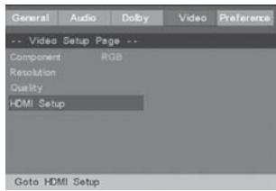 CONTINENTAL EDISON CEHCDVD211 - Configuration HDMI - 1