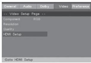CONTINENTAL EDISON CEHCDVD211 - HDMI Setup (Configuración de HDMI) - 1