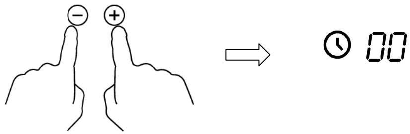 CONTINENTAL EDISON CEICT2 - Setting the timer to turn one cooking zone off - 4