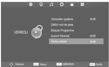 CONTINENTAL EDISON CETVLCD22SDV5 - Verrou clavier - 2
