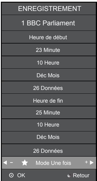 CONTINENTAL EDISON CETVLCD22SDV5 - PVR - Calendrier d'enregistrement - 1