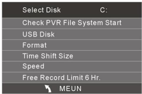 CONTINENTAL EDISON CETVLCD24FHD11 - MENU options - 2
