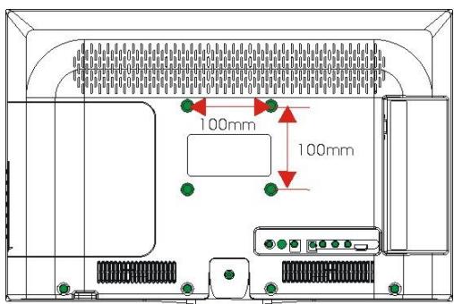 CONTINENTAL EDISON CETVLCD24FHD11 - Support MURAL (non fourni) - 3