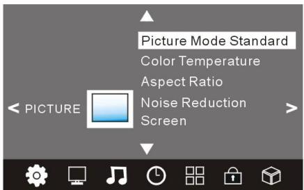 CONTINENTAL EDISON CETVLCD24FHD11 - MENU IMAGE - 1
