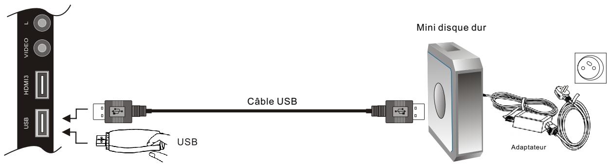 CONTINENTAL EDISON CE81FHD32G - Fonction USB multimedia - 1