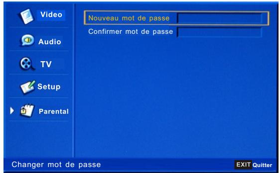 CONTINENTAL EDISON CE81FHD32G - Menu contrôle parental: - 6