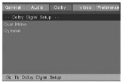 CONTINENTAL EDISON CECH044 - Reglage du DOLBY numérique - 1