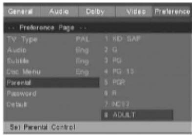 CONTINENTAL EDISON CECH044 - Niveau de contrôle parental - 1