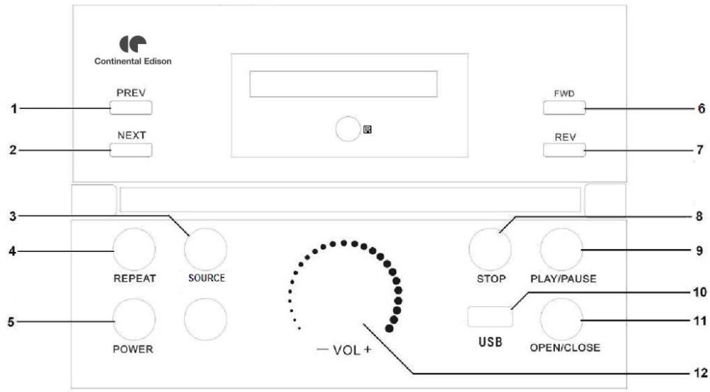 CONTINENTAL EDISON CECH10CDBTH4 - FACE avant - 1