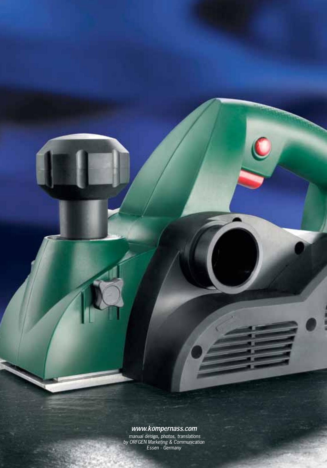 PARKSIDE KH 3131 POWER PLANER - AVFALLSHANTERING - 1