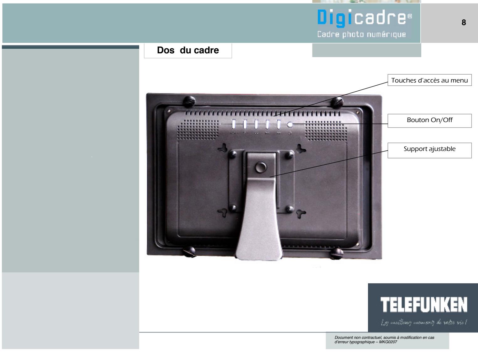 TELEFUNKEN DIGICADRE 10,4 POUCES - Lecteur de cartes - 2