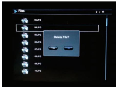 TELEFUNKEN DPF 9322 - Supprimez vos photos à partir du gestionnaire de fichiers - 1