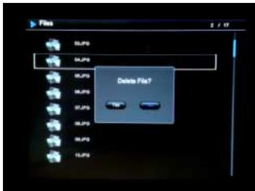 TELEFUNKEN 7 DPF 7933 - - Eliminazione delle fotto dall'utilità di gestione file - 1