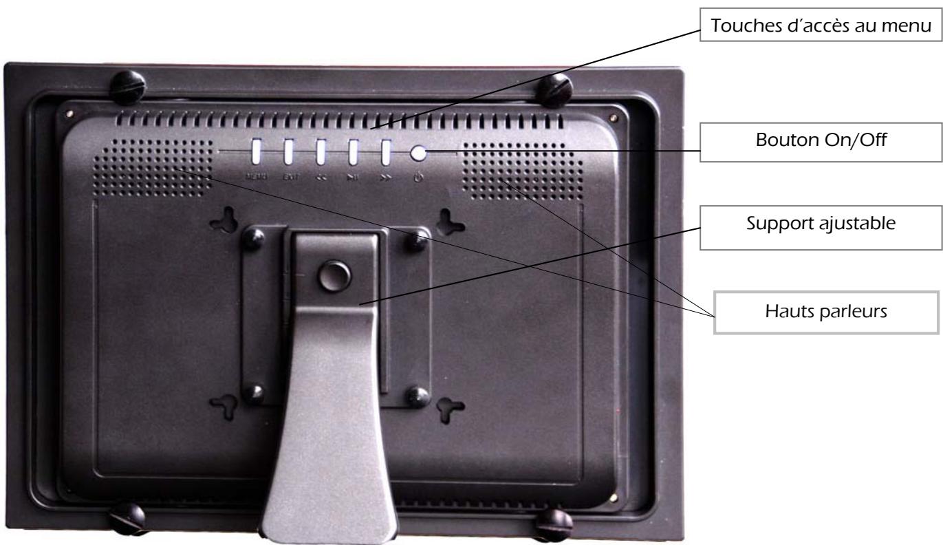 TELEFUNKEN DPF 10212 - Dos du cadre - 1