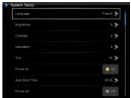 TELEFUNKEN DPF 10933 - - In-/uitschakelen van de lichtsensor - 1