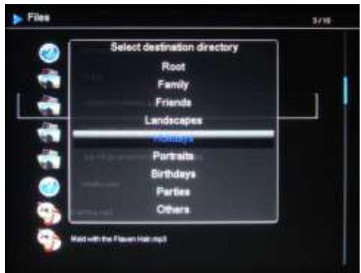 TELEFUNKEN DPF 10933 - - Copier vos fichiers à partir du gestionnaire de fichiers - 1