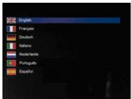TELEFUNKEN DPF 10933 - Selecting a language - 1