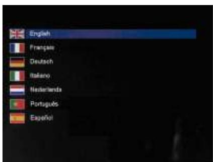 TELEFUNKEN DPF 9323 - Selecting a language - 1