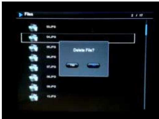 TELEFUNKEN DPF 9323 - Foto's verwijderen - 1