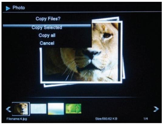 TELEFUNKEN RUBY PDF 7322 - Si votre cadre est allumé et joue le diaporama de la mémoire interne : - 1