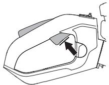 MCCULLOCH SUPERLITE 4528 - Clichetul de blocare a butonului de acceleratie - 2
