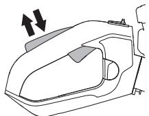 MCCULLOCH SUPERLITE 4528 - Clichetul de blocare a butonului de acceleratie - 3