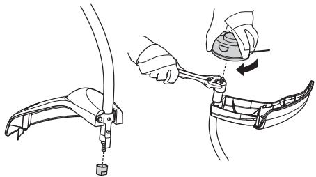 MCCULLOCH T22LCS - Montarea protectiei trimerului si a capului taietor (T22LCS) - 3