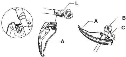 MCCULLOCH T22LCS - Trimmerikaitse ja trimmeripea paigaldamine (T22LS) - 2