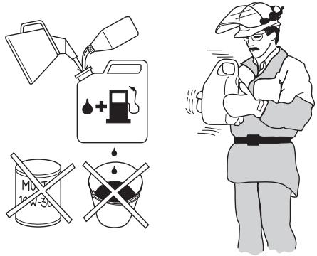 MCCULLOCH T22LCS - Amestecul - 1