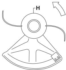 MCCULLOCH T22LCS - Montagem da proteção de recorte e do cabeçote de recorte (T22LS) - 5